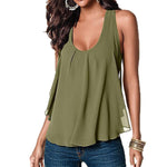 Women Summer Chiffon Tank Top - Toplen