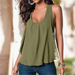 Women Summer Chiffon Tank Top - Toplen