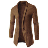 Mens Fashion Autumn Winter Long Sleeves Cardigan - Toplen