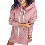 Ladies Long Sleeve Boho Hooded Top - Toplen