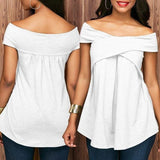 Women Off Shoulder Sleeveless Sweatshirt Pullover Tops - Toplen