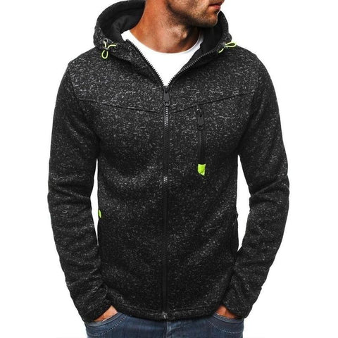 Mens Maniche Lunghe Zipper Hoodies