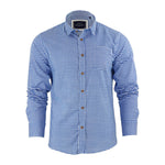 Mens Check Shirt Brave Soul Cotton Long Sleeve - Toplen