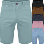 Mens Stretch Chino Cotton Casual Summer Shorts