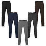 Mens Formal Trousers Casual Office Smart Business Work - Toplen