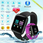 Smart Watch Bluetooth Heart Rate Blood Pressure Fitness Activity Tracker