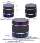Portable Bluetooth Wireless Mini Speaker LED Light Dancing for  iPhone Androids MP3 - Toplen