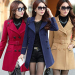 Ladies Winter Slim Long Coat Parka Overcoat - Toplen