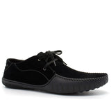 Mens Casual Suede Leather Lace Up Smart Trainers Loafers Shoes - Toplen