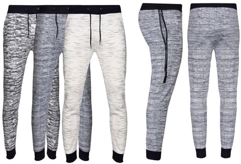 Mens Slim Fit Tracksuit Bottoms Skinny Jogging Joggers Sweat Pants Trousers - Toplen