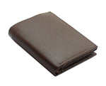 Mens Quality Soft Leather Wallet With ID Zip And Coin Pocket Brown - Toplen