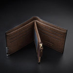 Mens Luxury Soft Leather Wallet With Zip - Toplen