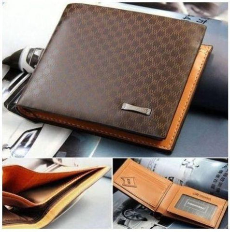 Luxury High Quality Wallet Mens Soft Leather Bifold ID Credit Card Holder - Toplen