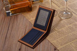 Mens Leather Soft Wallet Credit Card Holder - Toplen